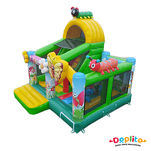 Dmuchany zamek ze zjeżdżalnią - combo zwierzęta