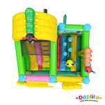 Dmuchany zamek ze zjeżdżalnią - combo zwierzęta