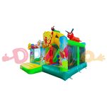 Dmuchany zamek ze zjeżdżalnią - combo zwierzęta