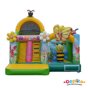 Dmuchany zamek ze zjeżdżalnią - combo zwierzęta
