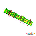 Dmuchany Tor przeszkód Zwierzęta 2 części