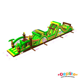 Dmuchany Tor przeszkód Zwierzęta 2 części