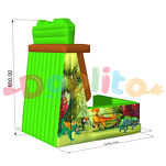 Dmuchana ścianka wspinaczkowa dżungla