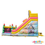 Podwójna dmuchana zjeżdżalnia Torcik