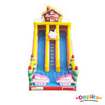 Podwójna dmuchana zjeżdżalnia Torcik