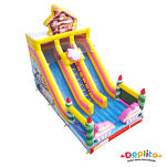 Podwójna dmuchana zjeżdżalnia Torcik