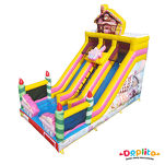 Podwójna dmuchana zjeżdżalnia Torcik