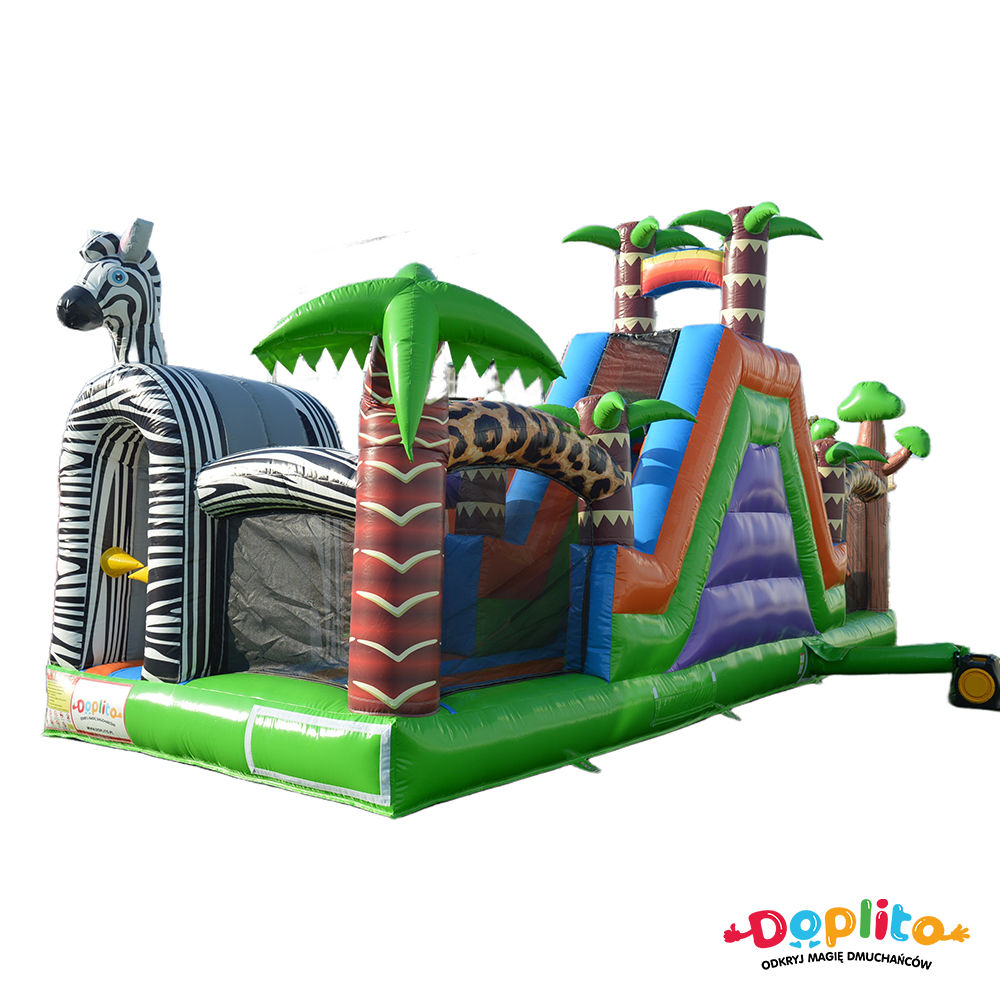 Dmuchany Tor przeszkód Dżungla- Tor z nawrotem