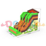 Podwójna dmuchana zjeżdżalnia Farma