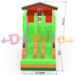 Podwójna dmuchana zjeżdżalnia Farma