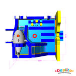 Wielofunkcyjny Plac zabaw z poduchą do skoków Podwodny Świat