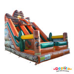 Podwójna dmuchana zjeżdżalnia Dziki zachód