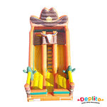 Podwójna dmuchana zjeżdżalnia Dziki zachód