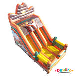 Podwójna dmuchana zjeżdżalnia Dziki zachód