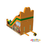 Podwójna dmuchana zjeżdżalnia Dziki zachód