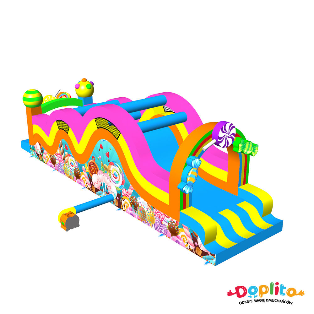 Dmuchany Tor przeszkód cukierki