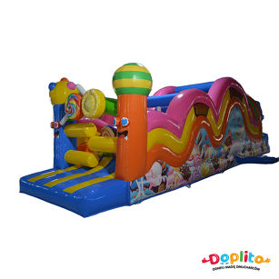 Dmuchany Tor przeszkód cukierki