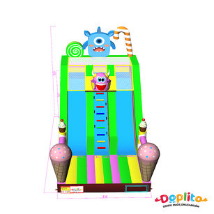 Podwójna zjeżdżalnia Słodkie potworki