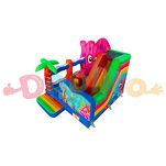 Dmuchany zamek ze zjeżdżalnią - combo  morski