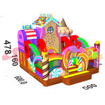 Dmuchany plac zabaw cukierki