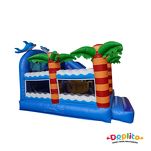 Dmuchaniec ze zjeżdżalnią  z motywem morskim