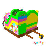 Dmuchaniec ze zjeżdżalnią Słodkie Potworki