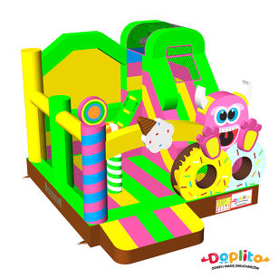 Dmuchaniec ze zjeżdżalnią Słodkie Potworki