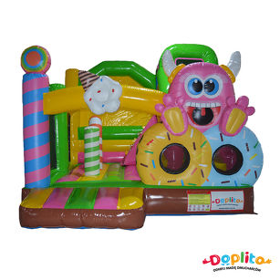 Dmuchaniec ze zjeżdżalnią Słodkie Potworki
