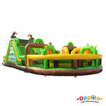 3 częściowy Tor przeszkód Zwierzęta z 2 zjeżdżalniami