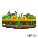 3 częściowy Tor przeszkód Zwierzęta z 2 zjeżdżalniami