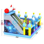 Dmuchany plac zabaw ze ścianką wspinaczkową Kosmos