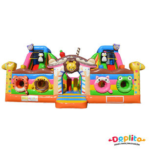 Plac zabaw z 2 zjeżdżalniami SŁODKA KRAINA