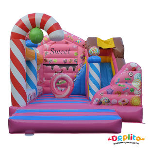 Dmuchaniec ze zjeżdzalnią - combo cukierki II