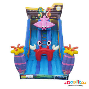 Podwójna zjeżdżalnia Podwodny świat