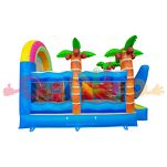 Dmuchaniec ze zjeżdżalnią  z motywem wakacyjnym