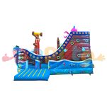 Dmuchany statek z motywem morskim